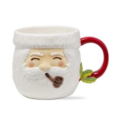 China 2021 Viable New Merry Santa With Pipe Ceramic Mug for sale