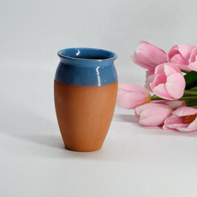 China Sustainable Stylish Clay Terracotta Cocktail Cup Ceramic Mug 400ML for sale