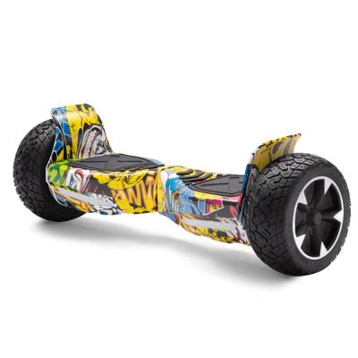 China Hoverboard Unisex 8.5 Inch Yellow Off-Road Electric Main Bag Graffiti LED Scooters Self-balancing Hoverboard for sale