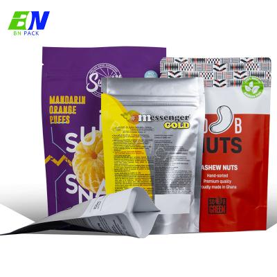 China Barrier Multiple Designs Mylar Bags Logo Printing For Snack Food Packaging Bag for sale