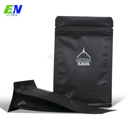 China High Barrier Aluminum Foil 12oz Coffee Bag Flat Bottom Plastic Bags Block Bottom Coffee Bag for sale