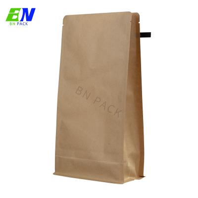 China Custom Printed Lamination Paper Coffee Bean Bag Flat Bottom Black Aluminum Foil Pouch Food Packaging Bag Moisture Proof With Valve for sale