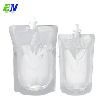 China Manufacturer Moisture Proof Stand Up Pouches Liquid Plastic Screw Cap Capers Bag for sale