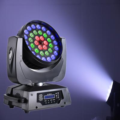 China Garden moving head dmx light rgbw led 4 in 1 36pcs 10W led moving head dmx512 stage lighting wash light for sale