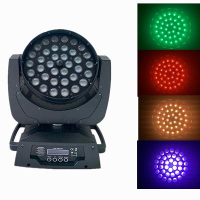 China warehouse led light 36x18w 6 in 1 rgbw uv led moving head wash zoom led stage light for party nightclub bar for sale