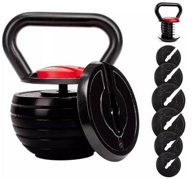 China Adjustable Kettlebell Dishes 20 Pound 40 Pound Patent Professional Manufacturer Competition Kettle Bell for sale