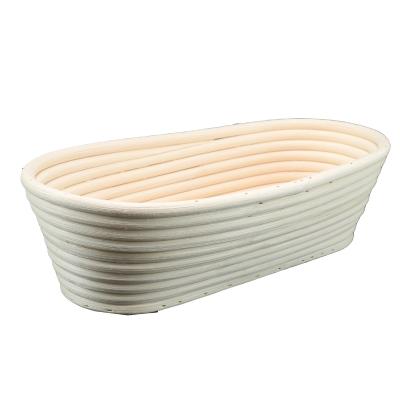 China Disposable Hot Sale Indonesia Rattan Basket Natural Oval Handmade Banneton Bread Proofing Basket for sale