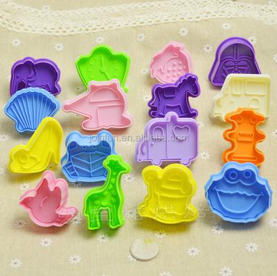 China Sustainable Custom Make Cartoon Animal Shape Plastic Cookie Cutters , Make OEM Cartoon Shape Plastic Cookie Cutters for sale