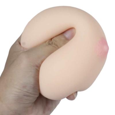 China Promotional Soft Stress PVC Breast Stress Toys , Custom Plastic Stress Ball Toys for sale