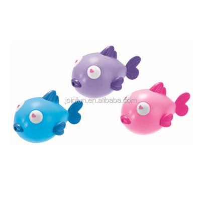 China Unbreakable Spray Water Fish Bath Toys, Custom Natural Soft Plastic Shower Toys, Kids Squirt Rubber Bath Toy for sale