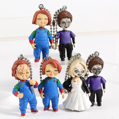 China PVC Key Chain Custom Make Anime PVC Figure Key Chain , OEM Design Soft Toy Key Chain PVC Charm Ornaments for sale