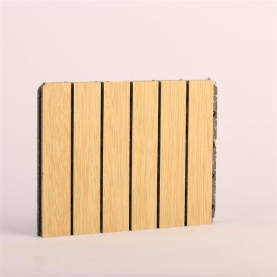 China European Acoustic Board Soundproofing Solid Wood Fireproof MDF Perforated Board Wood Acoustic Panel for sale