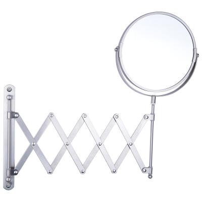 China Best Selling Double Sided Portable Makeup Mirror Magnifying Foldable Wall Makeup Mirror Hand Mirror For Hotel Bathroom for sale