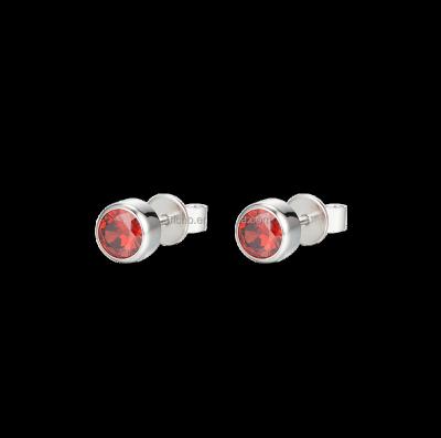 China Cute 5A CZ Stud Earring Sterling Silver 925 Gemstone Rhodium Plating Earring for sale