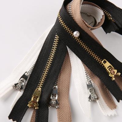 China Durable High Quality Denim End End Metal Zipper For Jeans for sale