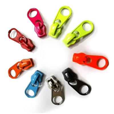 China Wholesale Nickel Free Rainbow Puller Bag Metal Custom Logo Zipper Pulls For Purse for sale