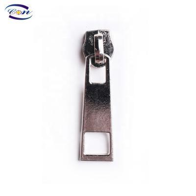 China High Quality Custom Logo Engraved Promotion Metal Nickel Free Zipper Pulls For Jeans / Jacket for sale