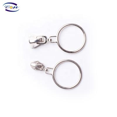 China Wholesale Price #5 Various Decorative Zipper Slider Metal Zipper Puller Nickel Free for sale