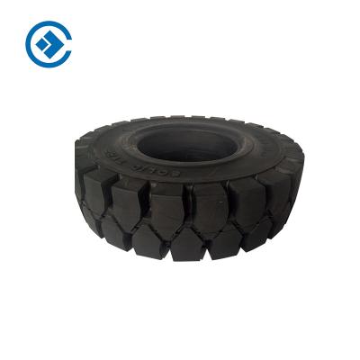 China Solid tire and forklift rubber car wheel solid tire 6.50-10 high sales wear resistance solid tire industrial vehicles for sale