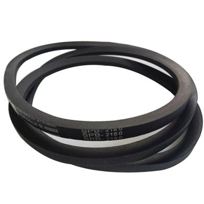 China Factory Delivery Black Cloth Wrapped Fast Timing Rubber Belt v Belt for sale