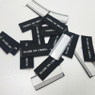 China Washable Apparel Labels South Africa Woven Apparel Flag Labels for sale