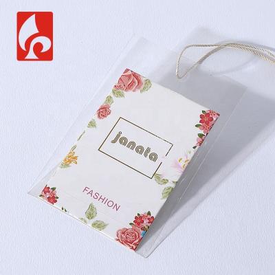 China Sustainable Custom Luxury Clothing Tags Hang Tags For T-shirts Printing Pants Sportswear Hanging Label for sale