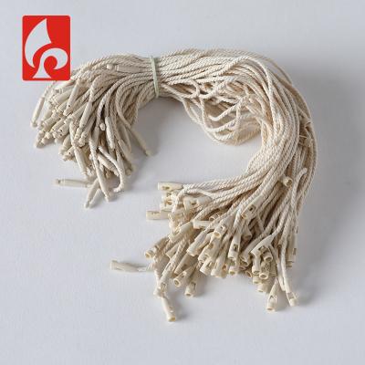 China Durable plastic seal tag for jewelry watch wax string string for tag cotton string for sale