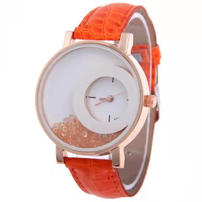 China Fashionable women's automatic date alloy quartz watch silica gel strap manufacturer's direct sales customized logo chased watch online for sale