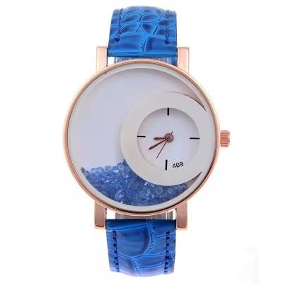 China Automatic Date Martin Women Quartz Watch Waterproof Leather Plating Lady Watch with Strap for sale