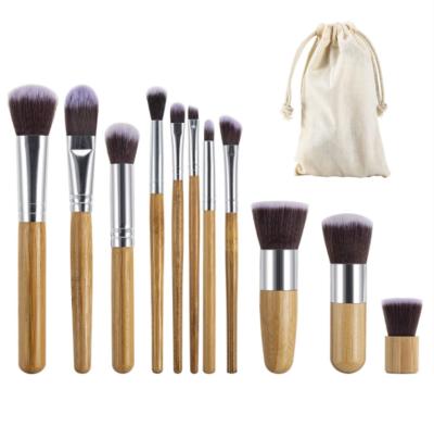 China Private Bamboo Smudge Brush Face Brush Makeup Brushes Vegan Brushes for sale