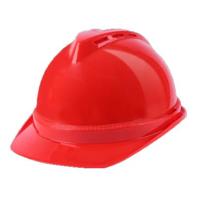 China ABS Modern Press Red V Safety Helmet Thickened Anti - Hit Anti - Fall Construction Safety Helmet for sale