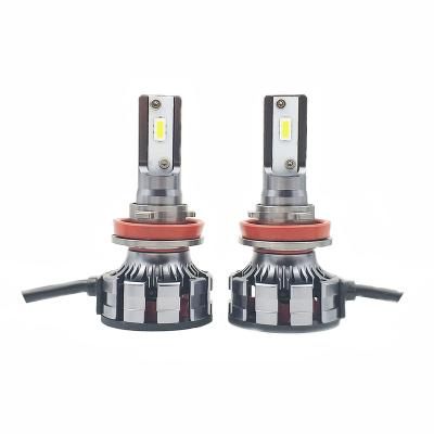 China 2020 high power auto parts high speed imported fan led car headlight H1 H7 H11 H4 9006 auto led headlight 9005 for sale