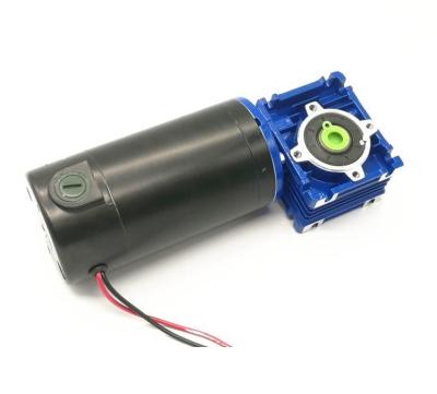 China drip proof 90mm dc worm gear motor with gearbox NRMV030 for sale