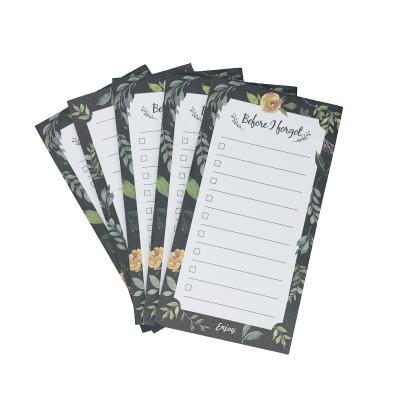 China Self Adhesive Custom Memo Pads Daily To Do Sticky Notes Shopping List Memo Pad Grocery List Fridge Custom Memopad for sale