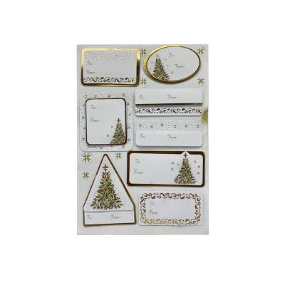 China Waterproof+Eco-friendly Wholesale 3D Christmas Sticker Paper Sheet Custom Self Adhesive Kiss Cut Label Paper Sheet for sale