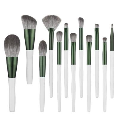 China Fan Brush Techniques Real Brushes 28 Slots Drying Brown Jars Professional Makeup Brush With Case for sale