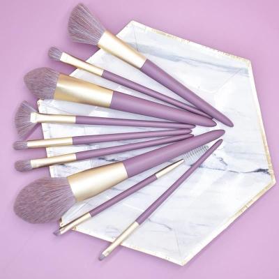 China Bling Purple Fan Brush Brushes Glitter India Chongqing Henan Kids Gold 9 Makeup Brush for sale