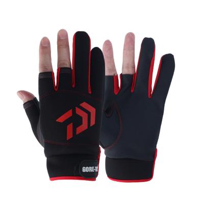 China YD2007 Half Finger Half Finger Outdoor Sports Anti-slip Nylon Protection Fishing Gloves Three for sale