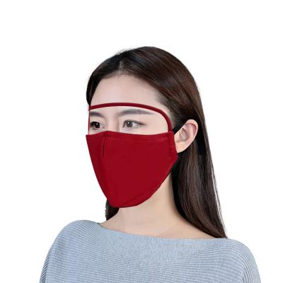 China High Quality Waterproof Factory Cloth Cotton Face Mask Cover With Protective Eye Shield for sale