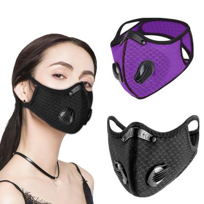 China OEM Waterproof Sport Training Dust Mask Running Filter Outdoor Workout Carbon Face Mask Motorcycle Running Cycling Mask for sale