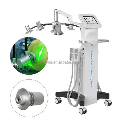 China Skin Tightening 6D Laser Machine Fat Burning Fats Removal Green Laser 532nm Red Light Diodes Body Shape System for sale