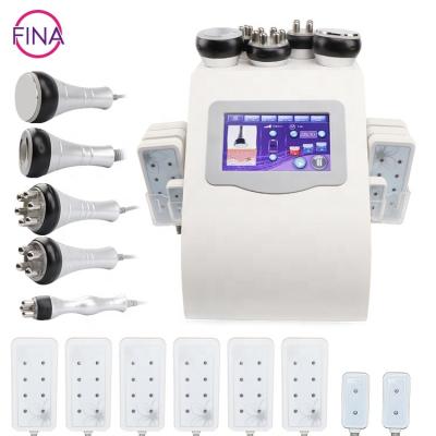 China Portable Weight Loss Cavitation 6 In1 RF Ultrasonic Radio Frequency Vacuum Slimming Cellulite Facial Machine for sale