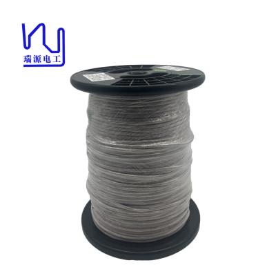 Cina 2USTC-F 0.2mm X 300 HF Isolato Bianco Torto Emalizzato di Rame di Seta Rivestito di Litz in vendita