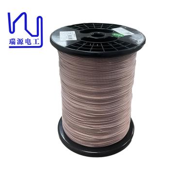 Chine Class F 0.05mm Enameled Copper Wire 600 Strands Taped Litz Wire PTFE à vendre