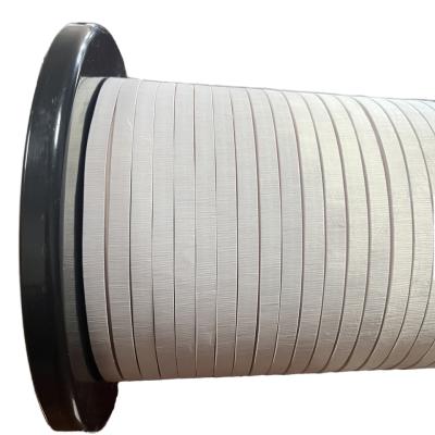 China 2USTC-F 0.08mmx3000 Insulated Copper Wire 9.4mmx3.4mm Nylon Served Litz Wire for sale