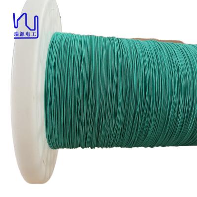 China Custom Nature Silk Covered Litz Wire Green Color Enameled Copper Litz Wire For Audio for sale