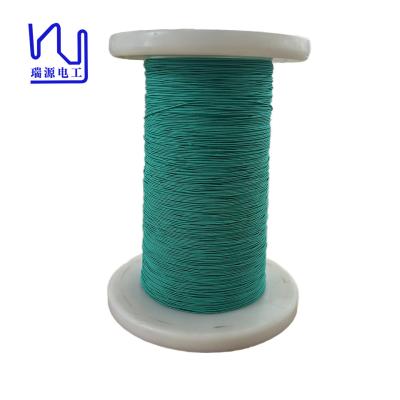 China 0.1mmx 80 Natural Silk Covered Litz Wire Green / Red Wire for sale