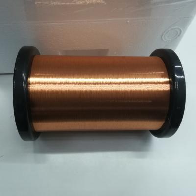 China Custom UEW / EIW / PEW Enameled Copper Wire Solid Conductor 0.012mm - 0.10mm for sale