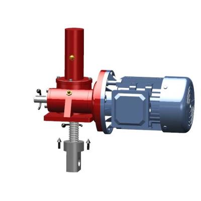 China Power transmission or other fields machine electric worm gear screw Jack Price 25KN to 1200KN for sale