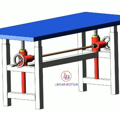 China Power Tranmission Screw Jack Lift Table High Efficiency Screw Jacking System for sale